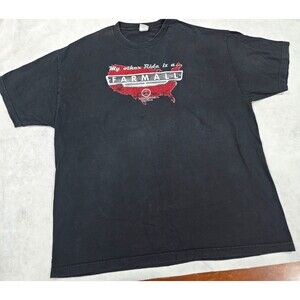 VTG Farmall T Shirt 2XL Black IH International Harvester Tractor My Other Ride